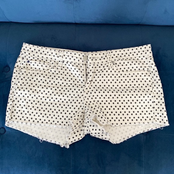 Polka dot GAP cutoff denim shorts - Picture 1 of 4